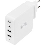 DIGITUS chargeur secteur universel USB, 4 ports, USB-C/USB-A