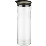 APS carafe en verre avec couvercle, 1,0 litre, verre/inox