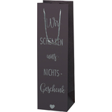 SUSY card Flaschentte "Wir schenken uns Nichts-Geschenk"