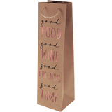 SUSY card Sac cadeau pour bouteille "Good Wine"