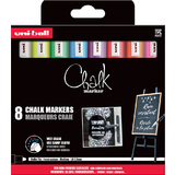 uni-ball marqueur craie chalk marker PWE5M/8 PF, tui de 8