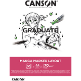 CANSON bloc de dessin GRADUATE manga Marker Layout, A4
