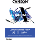 CANSON bloc de dessin GRADUATE lettering MIXED MEDIA, A4