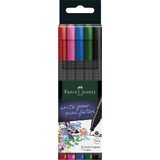 FABER-CASTELL feutre pointe fine GRIP FINEPEN, tui de 5