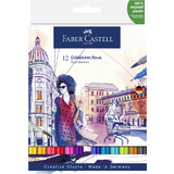 FABER-CASTELL marqueur aquarelle GOLDFABER, tui de 12