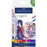 FABER-CASTELL marqueur aquarelle GOLDFABER, tui de 18