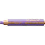 STABILO crayon multi-talents woody 3en1, rond, mauve pastel