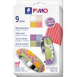 FIMO soft Kit de pte  modeler "Trend Colours", kit de 8