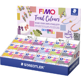 FIMO soft Set de pte  modeler "Trend Colours", prsentoir