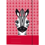 herlitz carton  dessin "Cute animals Zebra", A4