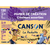 CANSON papier de cration, 240 x 320 mm, couleurs assorties