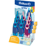 Pelikan compas scolaire griffix Bleu/Sweet Berry, prsentoir