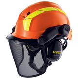 uvex casque de scurit pheos forestry, orange