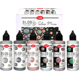 ViVA decor Set de peinture blob Paint silver Moon, 6 pices