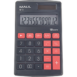 MAUL calculatrice de poche M 12, 12 chiffres, noir