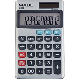 MAUL calculatrice de poche M 112, 12 chiffres, argent