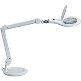 MAUL lampe loupe  led MAULmakro, socle, blanc