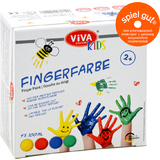 ViVA decor Peinture au doigt "ViVA KIDS", set de 4 Basic