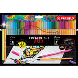 STABILO set cratif point 88/Pen 68 ARTY, tui carton de 36