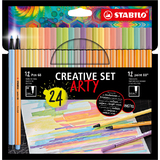 STABILO set cratif point 88/Pen 68 ARTY, tui carton de 24