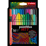 STABILO stylo-feutre pointMax ARTY, tui carton de 24