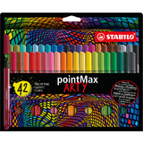 STABILO stylo-feutre pointMax ARTY, tui carton de 42