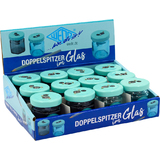 WEDO doppel-spitzdose aus Glas, 12er Display