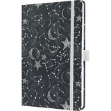 sigel carnet de notes Jolie "Cosmic fantasy Black", A5