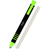 Lufer stylo-gomme en plastique, 2 gommes de rechange, vert