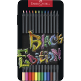 FABER-CASTELL crayon de couleur Black Edition, tui de 12