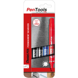 Pentel marqueur permanent N50, pointe ogive, tui de 4