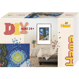 Hama perles  repasser midi art "Van Gogh", bote cadeau