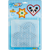 Hama plaques pour perles  repasser "Coeur, toile", blister