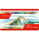 CARAN D'ACHE crayons de couleur PABLO, tui mtal de 40