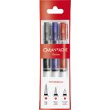 CARAN D'ACHE pinceau aquarelle  rservoir d'eau, set de 3