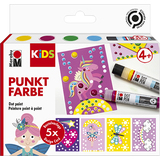 Marabu kids Set de peinture point  point Dot pen "Licorne"