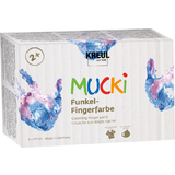 KREUL gouache aux doigts nacre "MUCKI", 150 ml, set de 6