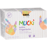 KREUL gouache aux doigts pastel "MUCKI", 150 ml, set de 6