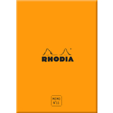 RHODIA bloc mmo No. 11, 85 x 115 mm, quadrill, orange