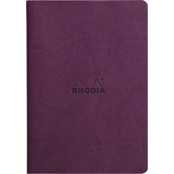 RHODIA carnet piqre textile RHODIARAMA, A5, lign, violet