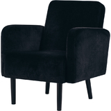 PAPERFLOW fauteuil LISBOA, habillage en velours, noir