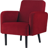 PAPERFLOW fauteuil LISBOA, habillage en velours, rouge