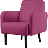 PAPERFLOW fauteuil LISBOA, habillage simili cuir, violet