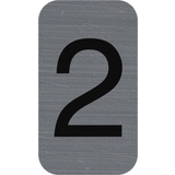 EXACOMPTA plaque de signalisation chiffres "2", 25 x 44 mm
