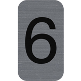 EXACOMPTA plaque de signalisation chiffres "6", 25 x 44 mm
