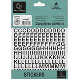 EXACOMPTA lettres auto-adhsives A-Z, 10 mm, noir