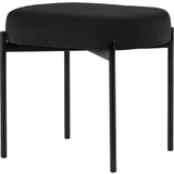 PAPERFLOW tabouret GAIA, taille S, habillage velours, noir