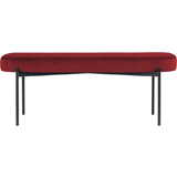 PAPERFLOW tabouret GAIA, taille L, habillage velours, rouge