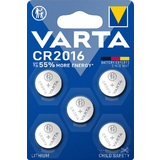 VARTA pile bouton au lithium "Electronics" CR2016, pack de 5