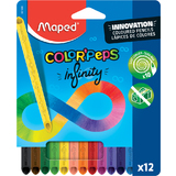 Maped crayon de couleur COLOR'PEPS INFINITY, pochette de 12